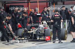 03.03.2012, Barcelona, Spain, Kimi Raikkonen, Lotus Renault F1 Team - Formula 1 Testing, day 3 - Formula 1 World Championship