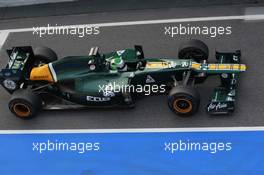 03.03.2012, Barcelona, Spain, Heikki Kovalainen (FIN), Caterham F1 Team - Formula 1 Testing, day 3 - Formula 1 World Championship