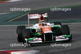 04.03.2012, Barcelona, Spain, Nico Hulkenberg (GER), Sahara Force India Formula One Team   - Formula 1 Testing, day 4 - Formula 1 World Championship