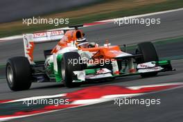 04.03.2012, Barcelona, Spain, Nico Hulkenberg (GER), Sahara Force India Formula One Team   - Formula 1 Testing, day 4 - Formula 1 World Championship