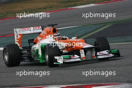 04.03.2012, Barcelona, Spain, Nico Hulkenberg (GER), Sahara Force India Formula One Team   - Formula 1 Testing, day 4 - Formula 1 World Championship