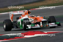 04.03.2012, Barcelona, Spain, Nico Hulkenberg (GER), Sahara Force India Formula One Team   - Formula 1 Testing, day 4 - Formula 1 World Championship