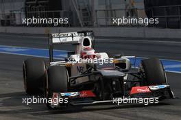 04.03.2012, Barcelona, Spain, Sergio PÃ©rez (MEX), Sauber F1 Team - Formula 1 Testing, day 4 - Formula 1 World Championship