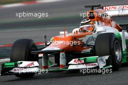 04.03.2012, Barcelona, Spain, Nico Hulkenberg (GER), Sahara Force India Formula One Team   - Formula 1 Testing, day 4 - Formula 1 World Championship