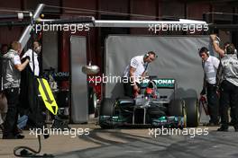 04.03.2012, Barcelona, Spain, Michael Schumacher (GER), Mercedes GP   - Formula 1 Testing, day 4 - Formula 1 World Championship