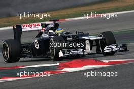 04.03.2012, Barcelona, Spain, Bruno Senna (BRE), Williams F1 Team   - Formula 1 Testing, day 4 - Formula 1 World Championship