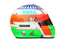 04.03.2012, Barcelona, Spain, Narain Karthikeyan (IND), HRT Formula One Team Team helmet - Formula 1 Testing, day 4 - Formula 1 World Championship