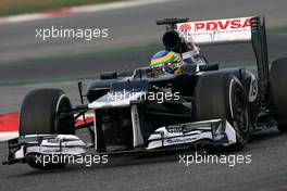 04.03.2012, Barcelona, Spain, Bruno Senna (BRE), Williams F1 Team   - Formula 1 Testing, day 4 - Formula 1 World Championship