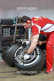 04.03.2012, Barcelona, Spain, Ferrari OZ wheels - Formula 1 Testing, day 4 - Formula 1 World Championship