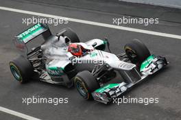 04.03.2012, Barcelona, Spain, Michael Schumacher (GER), Mercedes AMG Petronas - Formula 1 Testing, day 4 - Formula 1 World Championship