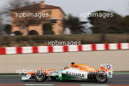 04.03.2012, Barcelona, Spain, Nico Hulkenberg (GER), Sahara Force India Formula One Team   - Formula 1 Testing, day 4 - Formula 1 World Championship