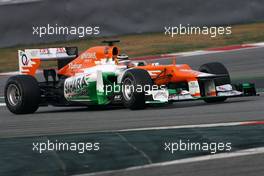 04.03.2012, Barcelona, Spain, Nico Hulkenberg (GER), Sahara Force India Formula One Team   - Formula 1 Testing, day 4 - Formula 1 World Championship