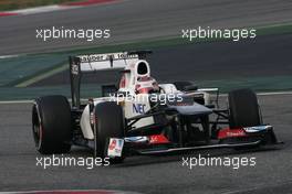 04.03.2012, Barcelona, Spain, Kamui Kobayashi (JAP), Sauber F1 Team   - Formula 1 Testing, day 4 - Formula 1 World Championship