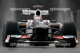 Kamui Kobayashi (JPN) Sauber C31. 31.08.2012. Formula 1 World Championship, Rd 12, Belgian Grand Prix, Spa Francorchamps, Belgium, Practice Day