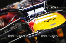 Red Bull Racing RB8 nosecone. 31.08.2012. Formula 1 World Championship, Rd 12, Belgian Grand Prix, Spa Francorchamps, Belgium, Practice Day