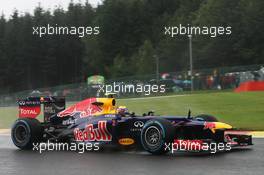 Mark Webber (AUS) Red Bull Racing RB8. 31.08.2012. Formula 1 World Championship, Rd 12, Belgian Grand Prix, Spa Francorchamps, Belgium, Practice Day