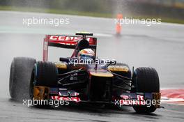 Jean-Eric Vergne (FRA) Scuderia Toro Rosso STR7. 31.08.2012. Formula 1 World Championship, Rd 12, Belgian Grand Prix, Spa Francorchamps, Belgium, Practice Day