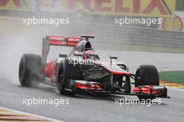 Jenson Button (GBR), McLaren Mercedes  31.08.2012. Formula 1 World Championship, Rd 12, Belgian Grand Prix, Spa Francorchamps, Belgium, Practice Day