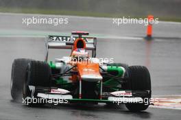 Paul di Resta (GBR) Sahara Force India VJM05. 31.08.2012. Formula 1 World Championship, Rd 12, Belgian Grand Prix, Spa Francorchamps, Belgium, Practice Day