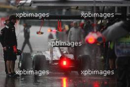 Nico Rosberg (GER), Mercedes GP in the rain 31.08.2012. Formula 1 World Championship, Rd 12, Belgian Grand Prix, Spa Francorchamps, Belgium, Practice Day