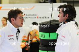 (L to R): Paul di Resta (GBR) Sahara Force India F1 with Andy Stevenson (GBR) Sahara Force India F1 Team Manager. 31.08.2012. Formula 1 World Championship, Rd 12, Belgian Grand Prix, Spa Francorchamps, Belgium, Practice Day