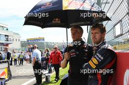 Sebastian Vettel (GER), Red Bull Racing  02.09.2012. Formula 1 World Championship, Rd 12, Belgian Grand Prix, Spa Francorchamps, Belgium, Race Day