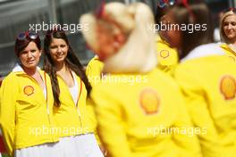 Grid girls 02.09.2012. Formula 1 World Championship, Rd 12, Belgian Grand Prix, Spa Francorchamps, Belgium, Race Day