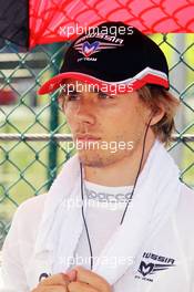 Charles Pic (FRA) Marussia F1 Team. 02.09.2012. Formula 1 World Championship, Rd 12, Belgian Grand Prix, Spa Francorchamps, Belgium, Race Day