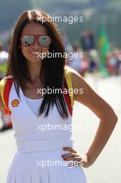 Girls, Girl, Babe  02.09.2012. Formula 1 World Championship, Rd 12, Belgian Grand Prix, Spa Francorchamps, Belgium, Race Day