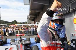 1st place Jenson Button (GBR), McLaren Mercedes  02.09.2012. Formula 1 World Championship, Rd 12, Belgian Grand Prix, Spa Francorchamps, Belgium, Race Day