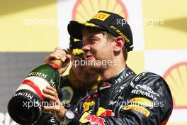 Sebastian Vettel (GER), Red Bull Racing  02.09.2012. Formula 1 World Championship, Rd 12, Belgian Grand Prix, Spa Francorchamps, Belgium, Race Day