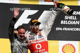 Paddy Lowe (GBR), McLaren Mercedes and Jenson Button (GBR), McLaren Mercedes  02.09.2012. Formula 1 World Championship, Rd 12, Belgian Grand Prix, Spa Francorchamps, Belgium, Race Day