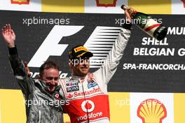 Paddy Lowe (GBR), McLaren Mercedes and Jenson Button (GBR), McLaren Mercedes  02.09.2012. Formula 1 World Championship, Rd 12, Belgian Grand Prix, Spa Francorchamps, Belgium, Race Day