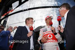 Jenson Button (GBR), McLaren Mercedes is doing an interview wait Sky Sports 02.09.2012. Formula 1 World Championship, Rd 12, Belgian Grand Prix, Spa Francorchamps, Belgium, Race Day