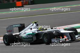 Nico Rosberg (GER), Mercedes AMG Petronas  02.09.2012. Formula 1 World Championship, Rd 12, Belgian Grand Prix, Spa Francorchamps, Belgium, Race Day