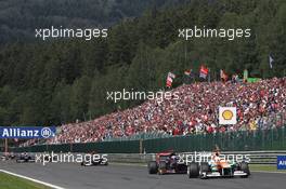 Paul di Resta (GBR) Sahara Force India VJM05. 02.09.2012. Formula 1 World Championship, Rd 12, Belgian Grand Prix, Spa Francorchamps, Belgium, Race Day