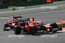 Charles Pic (FRA), Marussia F1 Team  02.09.2012. Formula 1 World Championship, Rd 12, Belgian Grand Prix, Spa Francorchamps, Belgium, Race Day