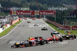 Mark Webber (AUS), Red Bull Racing  02.09.2012. Formula 1 World Championship, Rd 12, Belgian Grand Prix, Spa Francorchamps, Belgium, Race Day