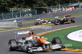 Nico Hulkenberg (GER) Sahara Force India F1 VJM05. 02.09.2012. Formula 1 World Championship, Rd 12, Belgian Grand Prix, Spa Francorchamps, Belgium, Race Day