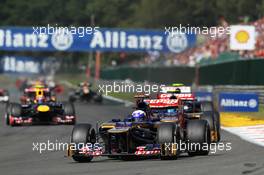 Daniel Ricciardo (AUS) Scuderia Toro Rosso STR7. 02.09.2012. Formula 1 World Championship, Rd 12, Belgian Grand Prix, Spa Francorchamps, Belgium, Race Day