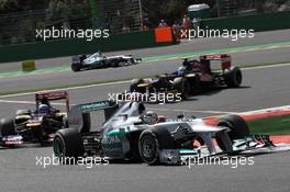 Michael Schumacher (GER), Mercedes AMG Petronas  02.09.2012. Formula 1 World Championship, Rd 12, Belgian Grand Prix, Spa Francorchamps, Belgium, Race Day