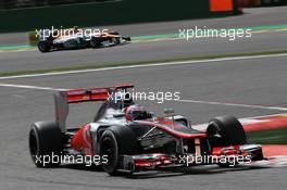 Jenson Button (GBR), McLaren Mercedes  02.09.2012. Formula 1 World Championship, Rd 12, Belgian Grand Prix, Spa Francorchamps, Belgium, Race Day