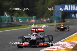 Jenson Button (GBR) McLaren MP4/27. 02.09.2012. Formula 1 World Championship, Rd 12, Belgian Grand Prix, Spa Francorchamps, Belgium, Race Day