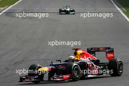 Sebastian Vettel (GER), Red Bull Racing  02.09.2012. Formula 1 World Championship, Rd 12, Belgian Grand Prix, Spa Francorchamps, Belgium, Race Day