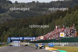 Nico Hulkenberg (GER) Sahara Force India F1 VJM05. 02.09.2012. Formula 1 World Championship, Rd 12, Belgian Grand Prix, Spa Francorchamps, Belgium, Race Day