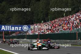 Paul di Resta (GBR) Sahara Force India VJM05. 02.09.2012. Formula 1 World Championship, Rd 12, Belgian Grand Prix, Spa Francorchamps, Belgium, Race Day