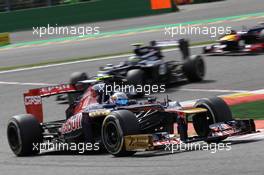 Jean-Eric Vergne (FRA), Scuderia Toro Rosso  02.09.2012. Formula 1 World Championship, Rd 12, Belgian Grand Prix, Spa Francorchamps, Belgium, Race Day