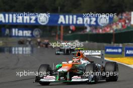 Nico Hulkenberg (GER) Sahara Force India F1 VJM05. 02.09.2012. Formula 1 World Championship, Rd 12, Belgian Grand Prix, Spa Francorchamps, Belgium, Race Day