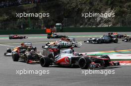 Jenson Button (GBR), McLaren Mercedes  02.09.2012. Formula 1 World Championship, Rd 12, Belgian Grand Prix, Spa Francorchamps, Belgium, Race Day