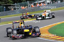 Sebastian Vettel (GER) Red Bull Racing RB8. 02.09.2012. Formula 1 World Championship, Rd 12, Belgian Grand Prix, Spa Francorchamps, Belgium, Race Day